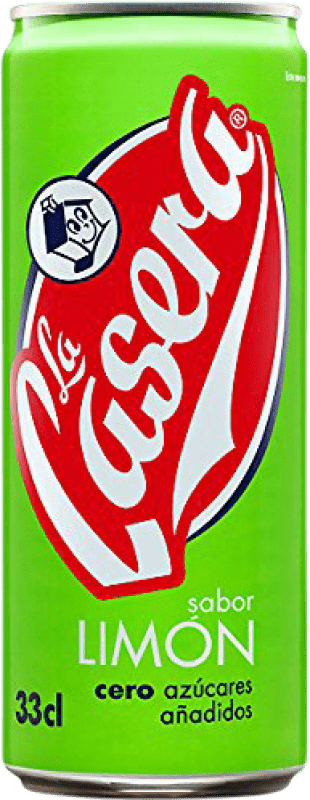 22,95 € Free Shipping | 24 units box Soft Drinks La Casera Gaseosa — Soda Spain Can 33 cl Limón — Lemon
