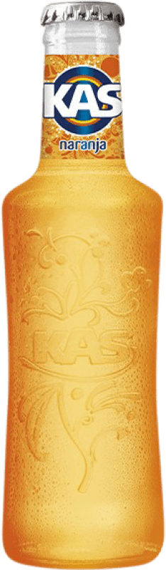 28,95 € Free Shipping | 24 units box Soft Drinks Kas Spain Small Bottle 20 cl Glass RET Naranja — Orange