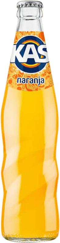 64,95 € Envío gratis | Caja de 24 unidades Refrescos Kas España Botellín Tercio 35 cl Naranja