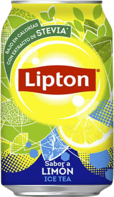 31,95 € 免费送货 | 盒装24个 饮料和搅拌机 Lipton Te Limón 西班牙 铝罐 33 cl