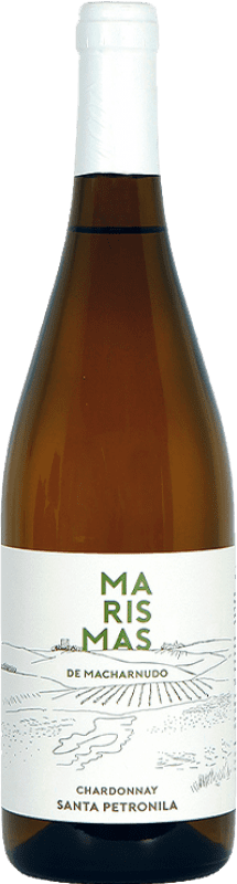 16,95 € Envío gratis | Vino blanco Santa Petronila Marismas I.G.P. Vino de la Tierra de Cádiz Andalucía España Chardonnay Botella 75 cl
