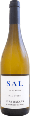 18,95 € Spedizione Gratuita | Vino bianco Iria Otero Vinos con Memoria Sobre Lías Crianza D.O. Rías Baixas Galizia Spagna Albariño Bottiglia 75 cl