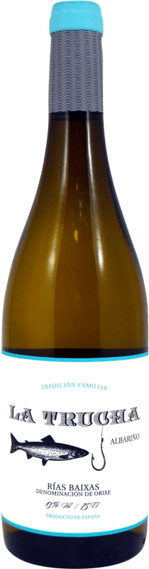 19,95 € Envoi gratuit | Vin Blanc Notas Frutales de Albariño La Trucha D.O. Rías Baixas Galice Espagne Albariño — Albarinho Bouteille 75 cl