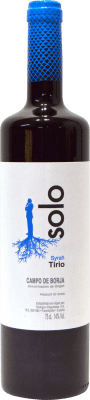 7,95 € Free Shipping | Red wine Bodegas Aragonesas Solo D.O. Campo de Borja Aragon Spain Syrah Bottle 75 cl
