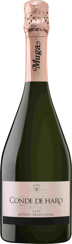 22,95 € Free Shipping | Rosé sparkling Muga Conde de Haro Rosé Brut Spain Grenache Tintorera Bottle 75 cl