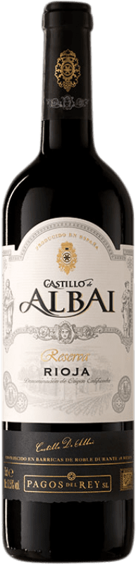 12,95 € Spedizione Gratuita | Vino Rosso Pagos del Rey Castillo de Albai Riserva D.O.Ca. Rioja La Rioja Spagna Tempranillo 75 cl
