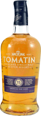 39,95 € Free Shipping | Whisky Single Malt Tomatin American Oak Casks United Kingdom 15 Years Bottle 70 cl