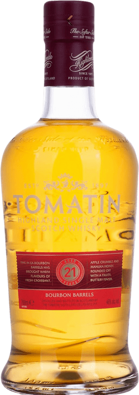 179,95 € Free Shipping | Whisky Single Malt Tomatin United Kingdom 21 Years Bottle 70 cl