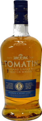49,95 € Free Shipping | Whisky Single Malt Tomatin 8 Bourbon & Sherry Casks United Kingdom Bottle 1 L