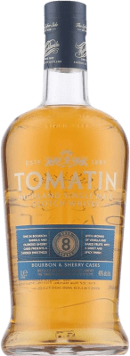 42,95 € 免费送货 | 威士忌单一麦芽威士忌 Tomatin 8 Bourbon & Sherry Casks 英国 瓶子 1 L