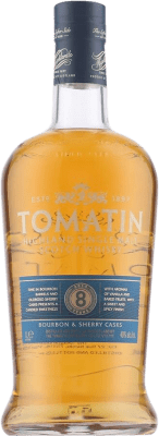49,95 € 免费送货 | 单一麦芽威士忌 Tomatin Bourbon & Sherry Cask Finish — 橡木桶陈酿收尾 英国 8 岁 1 L