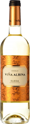 8,95 € Kostenloser Versand | Weißwein Bodegas Riojanas Viña Albina D.O. Rueda Kastilien und León Spanien Verdejo Flasche 75 cl