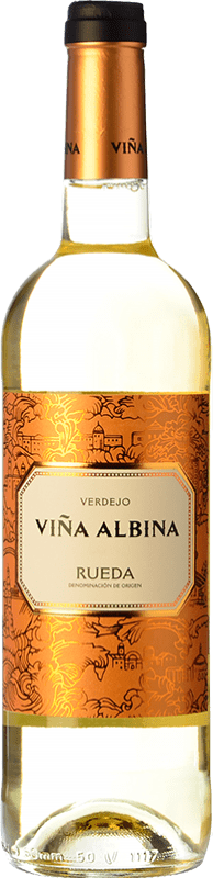 12,95 € Envio grátis | Vinho Branco Bodegas Riojanas Viña Albina D.O. Rueda Castela e Leão Espanha Verdejo 75 cl