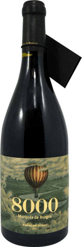 32,95 € Spedizione Gratuita | Vino rosso Lan 8000 Marqués de Burgos D.O. Ribera del Duero Castilla y León Spagna Tempranillo Bottiglia 75 cl
