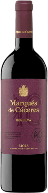 17,95 € Бесплатная доставка | Красное вино Marqués de Cáceres Резерв D.O.Ca. Rioja Ла-Риоха Испания бутылка 75 cl