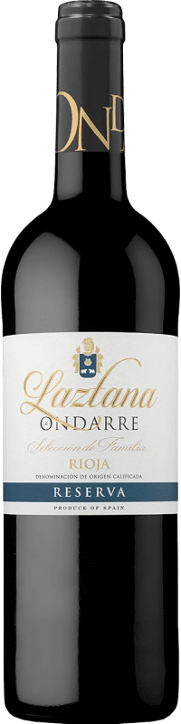 9,95 € Бесплатная доставка | Красное вино Ondarre Резерв D.O.Ca. Rioja Ла-Риоха Испания Tempranillo, Grenache, Mazuelo бутылка 75 cl