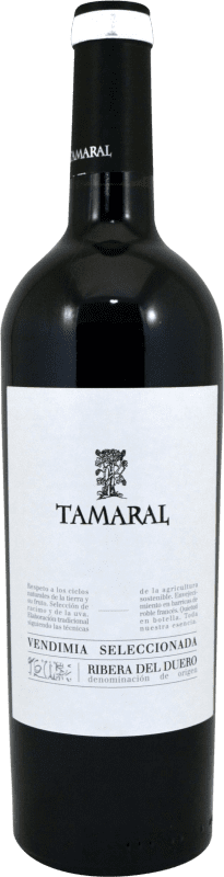 7,95 € Envoi gratuit | Vin rouge Tamaral Chêne D.O. Ribera del Duero Castille et Leon Espagne Tempranillo Bouteille 75 cl