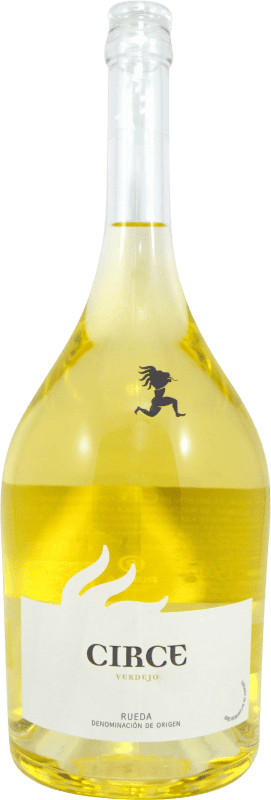 26,95 € Envío gratis | Vino blanco Avelino Vegas Circe D.O. Rueda Castilla y León España Verdejo Botella Magnum 1,5 L