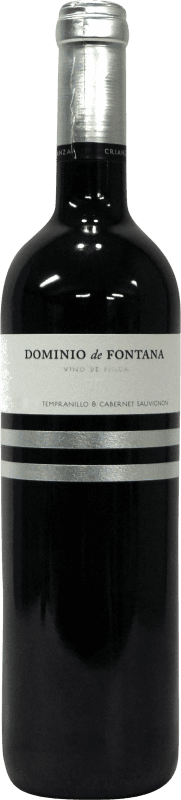 9,95 € Spedizione Gratuita | Vino rosso Fontana Dominio de Fontana Crianza D.O. Uclés Castilla-La Mancha Spagna Tempranillo, Cabernet Sauvignon Bottiglia 75 cl