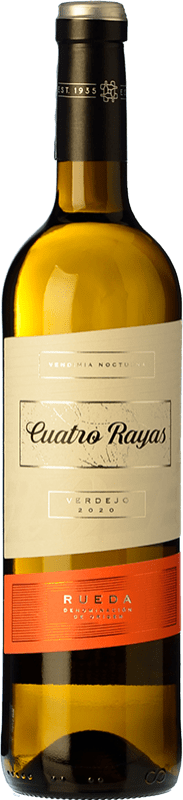 7,95 € Бесплатная доставка | Белое вино Cuatro Rayas D.O. Rueda Кастилия-Леон Испания Verdejo бутылка 75 cl