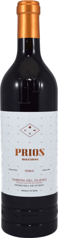 10,95 € Free Shipping | Red wine Ríos Prieto Prios Maximus Oak D.O. Ribera del Duero Castilla y León Spain Tempranillo Bottle 75 cl