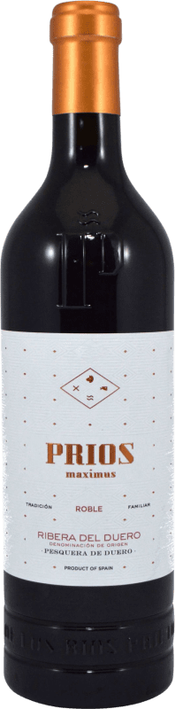 7,95 € Envío gratis | Vino tinto Ríos Prieto Prios Maximus Roble D.O. Ribera del Duero Castilla y León España Tempranillo Botella 75 cl