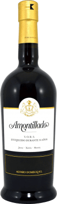 64,95 € Spedizione Gratuita | Vino fortificato Domecq Amontillado V.O.R.S. 1730 D.O. Jerez-Xérès-Sherry Andalusia Spagna Palomino Fino Bottiglia 75 cl