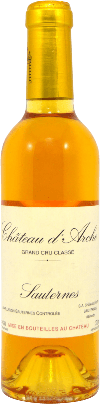 13,95 € Spedizione Gratuita | Vino bianco Château d'Arche Grand Cru Classé A.O.C. Sauternes Francia Sémillon, Sauvignon Mezza Bottiglia 37 cl