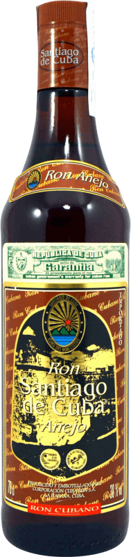 12,95 € Free Shipping | Rum Cuba Ron Santiago de Cuba Añejo Cuba Bottle 70 cl