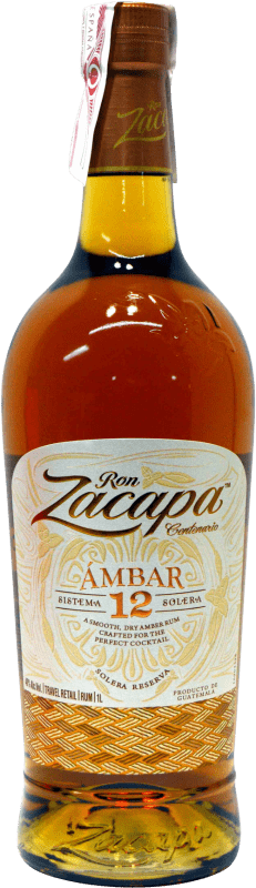 59,95 € Envío gratis | Ron Zacapa Ambar Guatemala 12 Años Botella 1 L