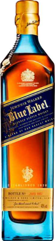 259,95 € Spedizione Gratuita | Whisky Blended Johnnie Walker Blue — Edizione Blu Regno Unito Bottiglia 1 L