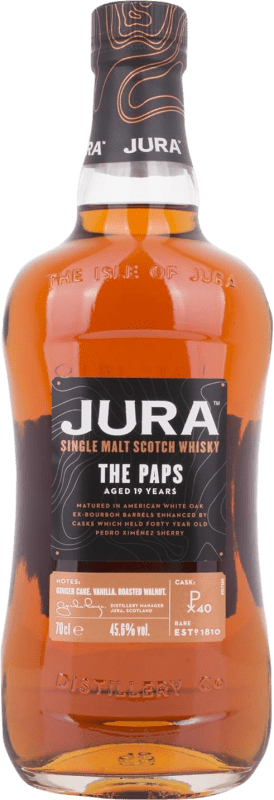 94,95 € 送料無料 | ウイスキーシングルモルト Isle of Jura The Paps イギリス 19 年 ボトル 70 cl