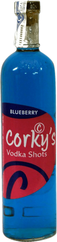 17,95 € Envio grátis | Licores Global Premium Corky's Blueberry Reino Unido Garrafa 70 cl