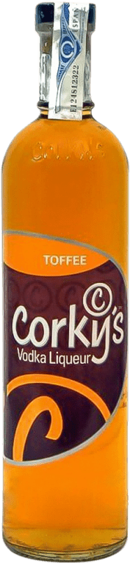9,95 € Kostenloser Versand | Liköre Global Premium Corky's Toffee Großbritannien Flasche 70 cl