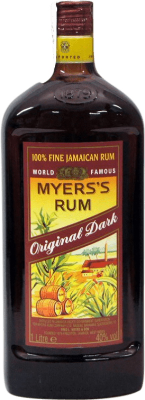 22,95 € Kostenloser Versand | Rum Global Premium Myers Original Dark Jamaika Flasche 1 L