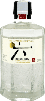 14,95 € 送料無料 | ジン Suntory Roku Gin 日本 小型ボトル 20 cl