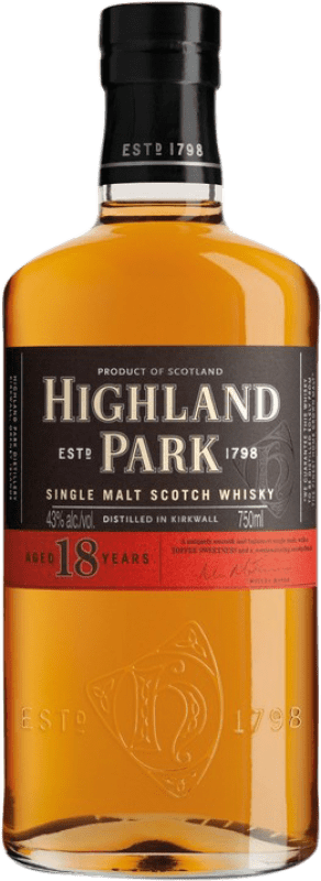 198,95 € Envoi gratuit | Whisky Single Malt Highland Park Highlands Royaume-Uni 18 Ans Bouteille 70 cl