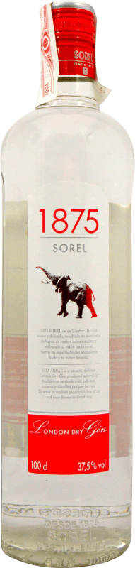 8,95 € Envoi gratuit | Genièvre Gin Destil·leries del Maresme Sorel 1875 Gin Espagne Bouteille 1 L