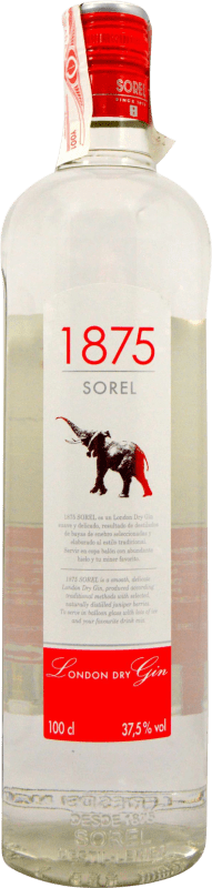 7,95 € Spedizione Gratuita | Gin Destil·leries del Maresme Sorel 1875 Gin Spagna Bottiglia 1 L