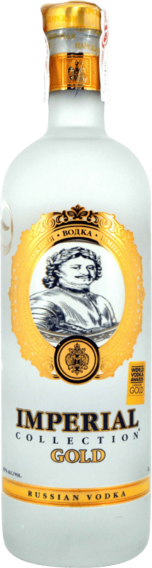 19,95 € Envío gratis | Vodka Ladoga Imperial Collection Gold Rusia Botella 1 L