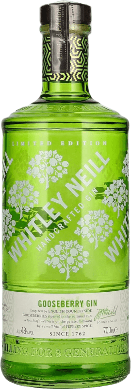45,95 € Envio grátis | Gin Whitley Neill Gooseberry Gin Reino Unido Garrafa 70 cl