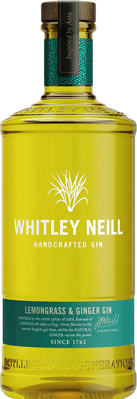 27,95 € Kostenloser Versand | Gin Whitley Neill Lemongrass & Ginger Großbritannien Flasche 70 cl