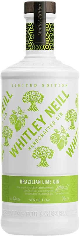 28,95 € Kostenloser Versand | Genever Gin Whitley Neill Lime Brazilian Gin Großbritannien Flasche 70 cl