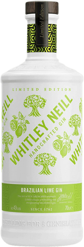 27,95 € Kostenloser Versand | Gin Whitley Neill Lime Brazilian Gin Großbritannien Flasche 70 cl