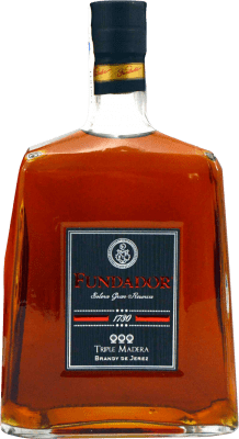 27,95 € Free Shipping | Brandy Pedro Domecq Fundador Triple Madera D.O. Jerez-Xérès-Sherry Andalusia Spain Bottle 70 cl