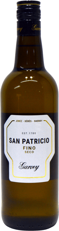5,95 € Kostenloser Versand | Verstärkter Wein Garvey San Patricio D.O. Jerez-Xérès-Sherry Andalusien Spanien Flasche 75 cl