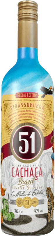 10,95 € Envoi gratuit | Cachaça Müller 51 Pirassununga Édition Limitée Brésil 70 cl