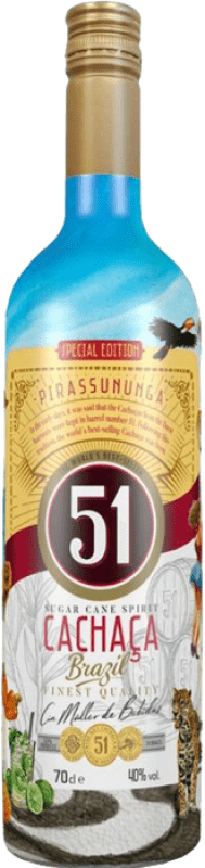 10,95 € 送料無料 | カチャザ Müller Cachaça 51 Edición Especial Pirassununga ブラジル ボトル 70 cl