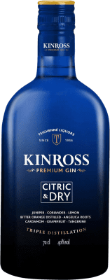 9,95 € Envío gratis | Ginebra Teichenné Kinross Premium Citric Dry España Botella 70 cl
