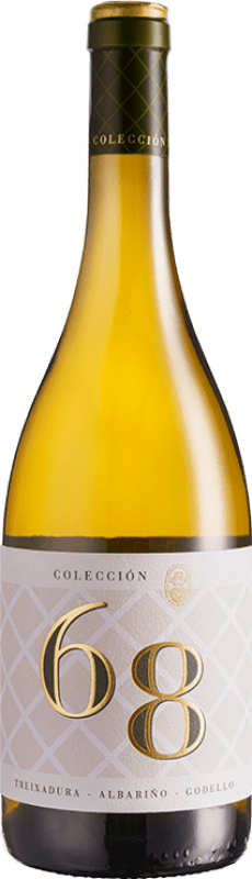 19,95 € Envio grátis | Vinho branco Viña Costeira 68 Colección Barrica D.O. Ribeiro Galiza Espanha Treixadura Garrafa 75 cl